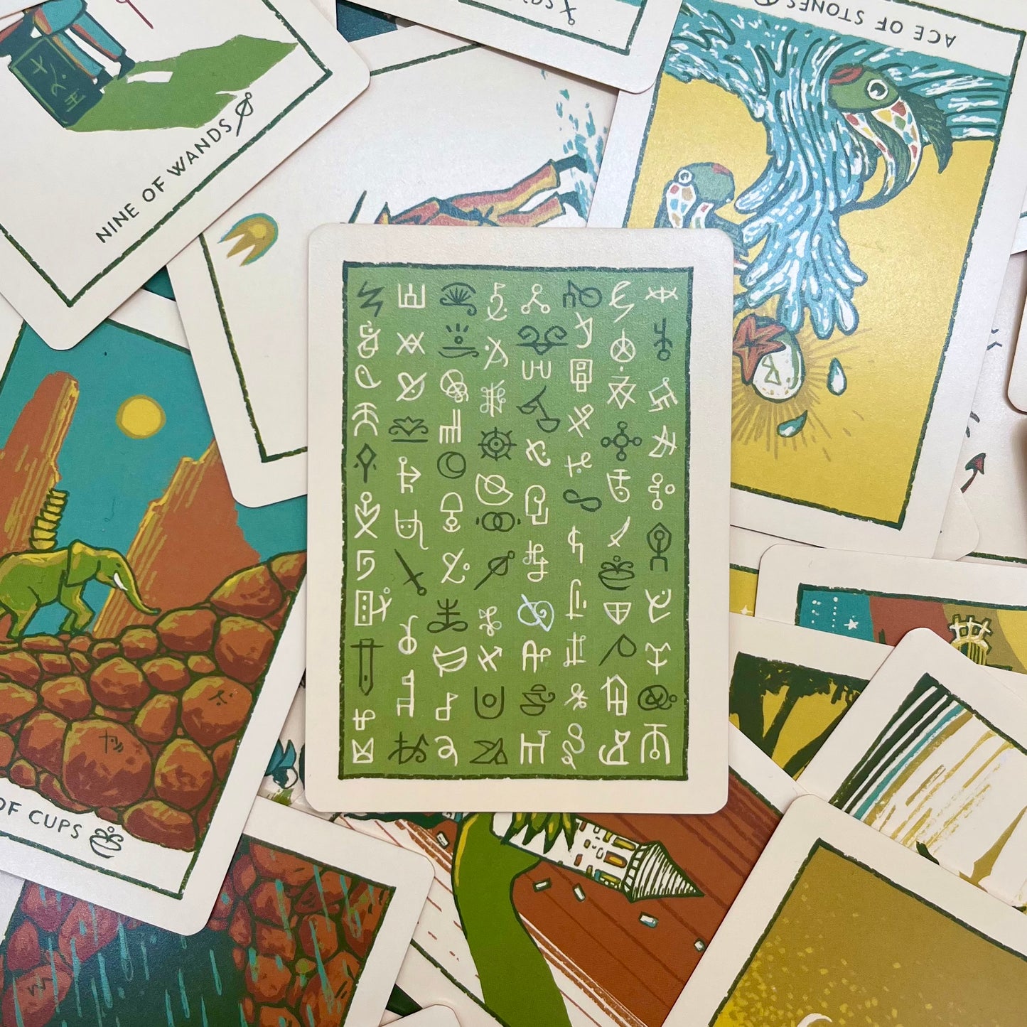 Green Glyphs Tarot