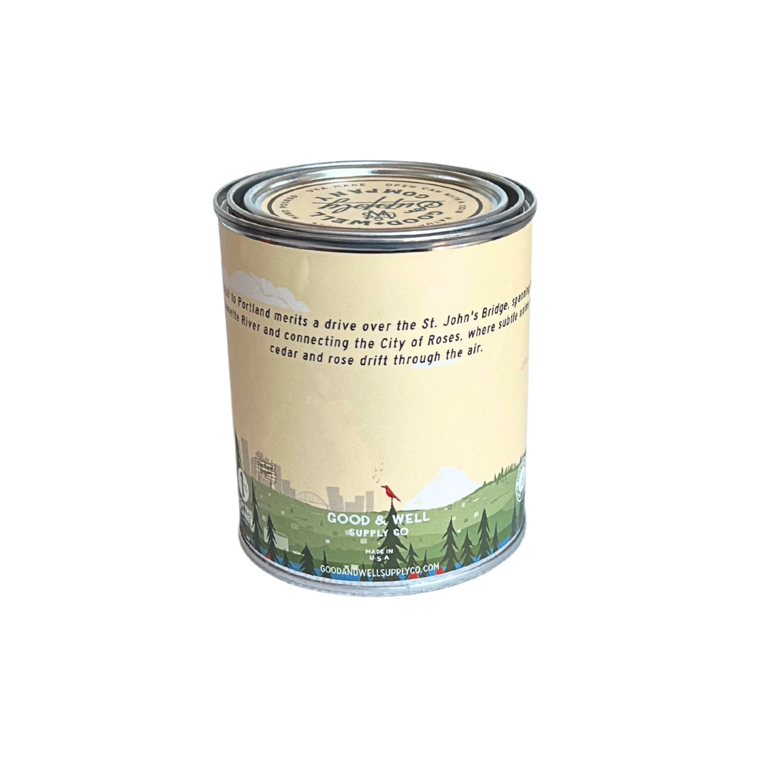 Good & Well Supply Co. Portland Candle • Cedarwood + Rose
