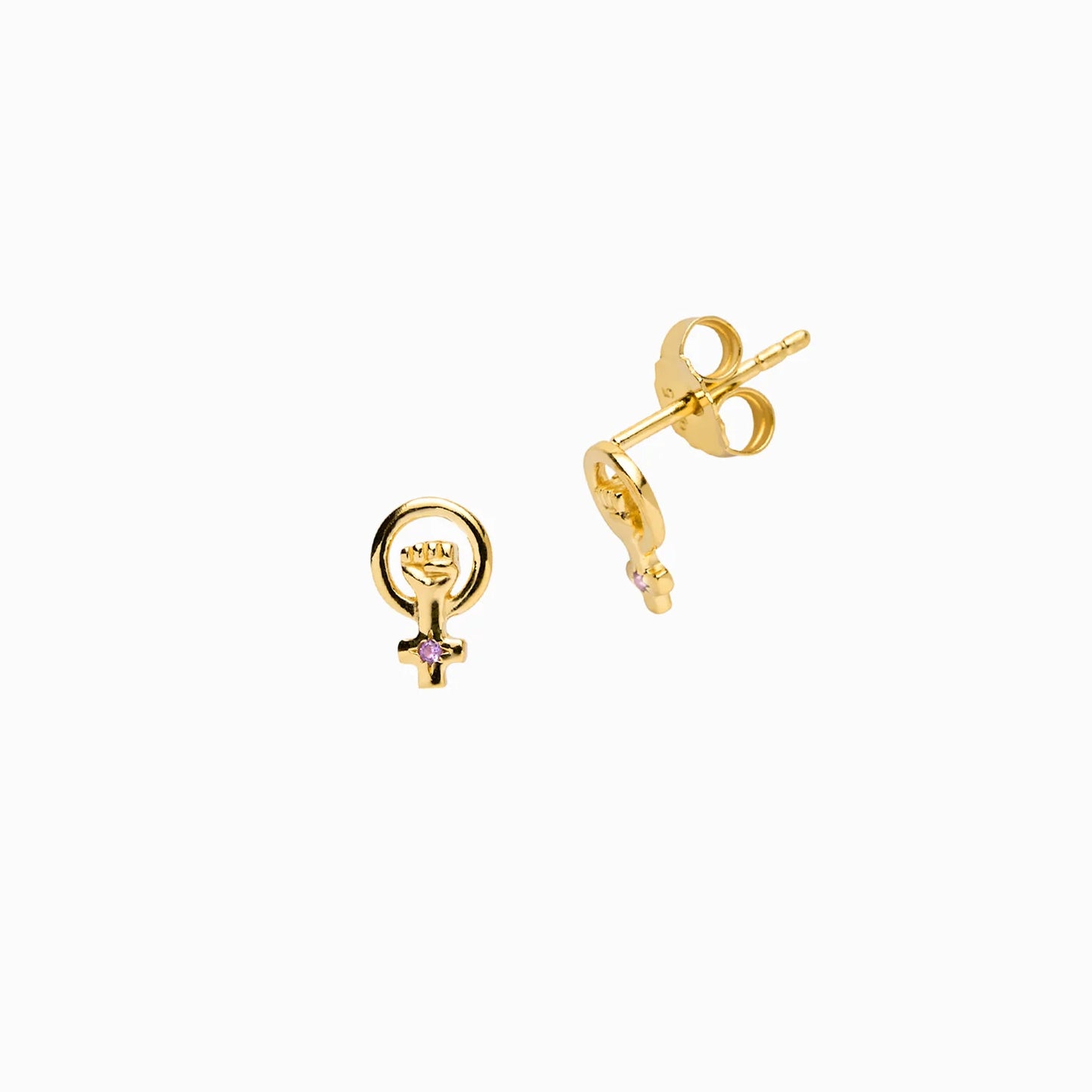 AWE Inspired Woman Power Stud Earrings