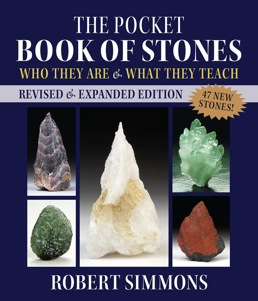 Book cover of The Pocket Book of Stones, who they are and what they teach, by Robert Simmons.