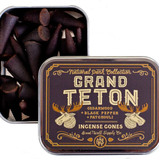 Good & Well Supply Co. Grand Teton Incense • Cedarwood + Black Pepper + Patchouli