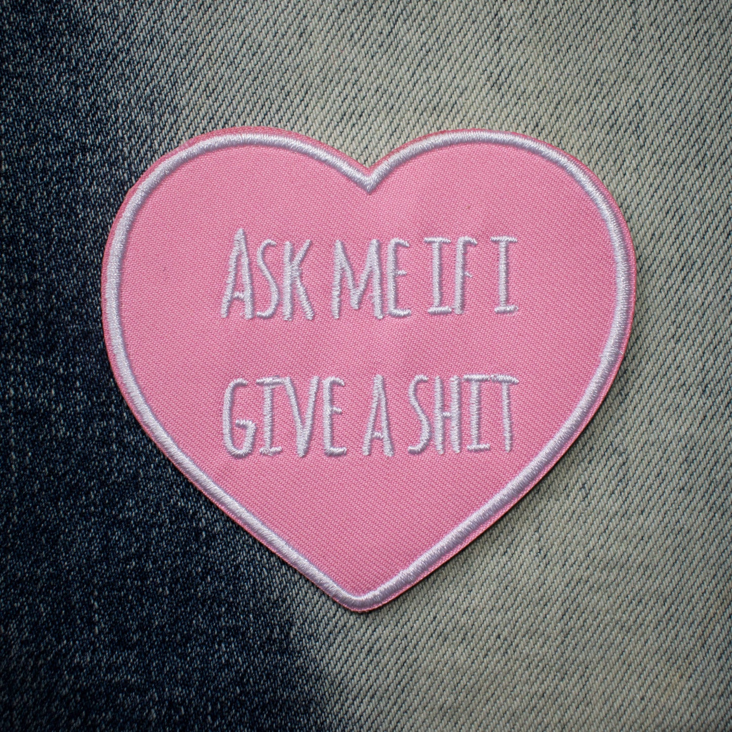 Ask Me Embroidered Patch