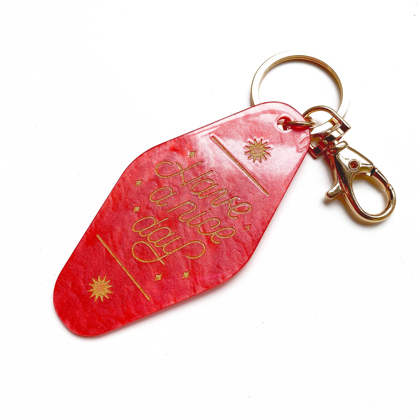 Aries Horoscope Motel Keychain