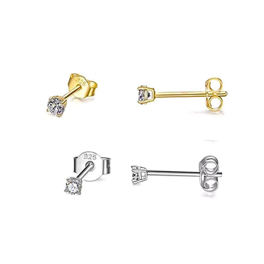 Crystal Gem Micro Stud Earrings