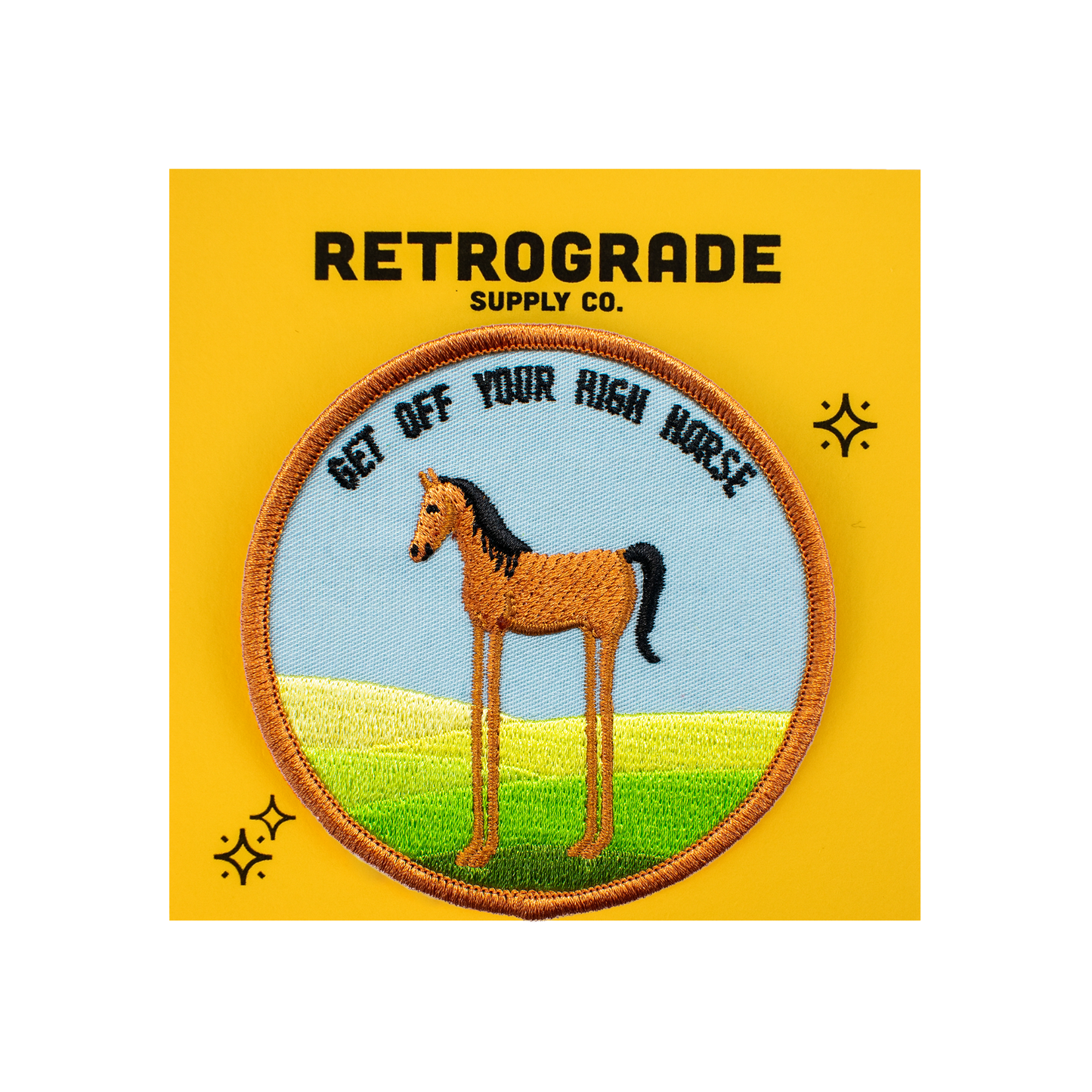 High Horse Embroidered Patch