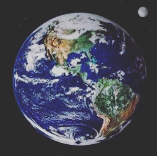 Image of Earth from space.