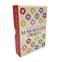 Book titled 'Numerology Oracle' by Rosemaree Templeton with colorful design on a white background