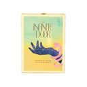 Book cover of 'The Infinite Door' with a colorful design on a white background