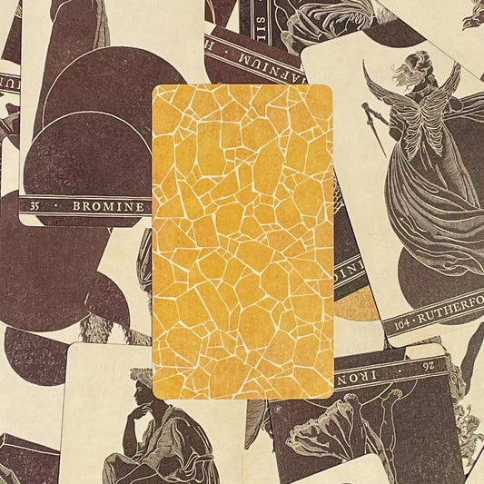 Cover art of the Materia Prima tarot with collection of cards.