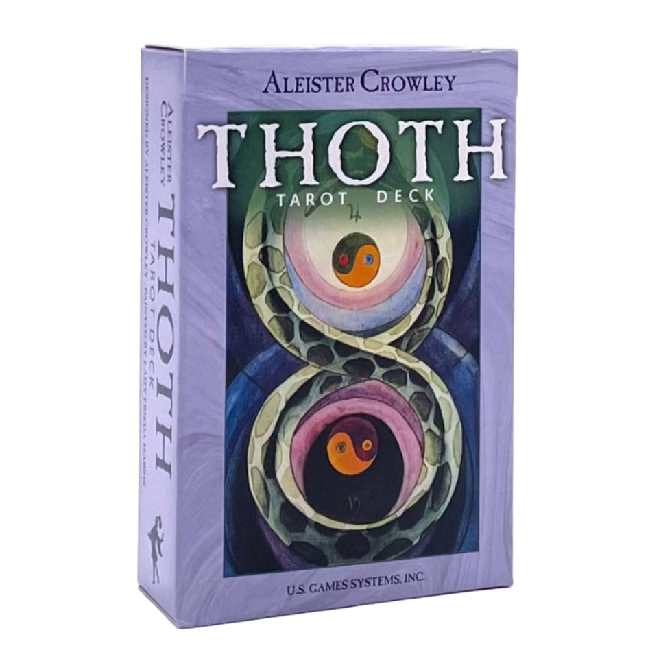 Box cover art for the Thoth Tarot deck.