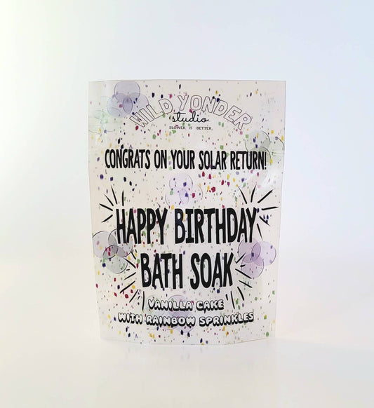 Bath Salt Soak Happy Birthday