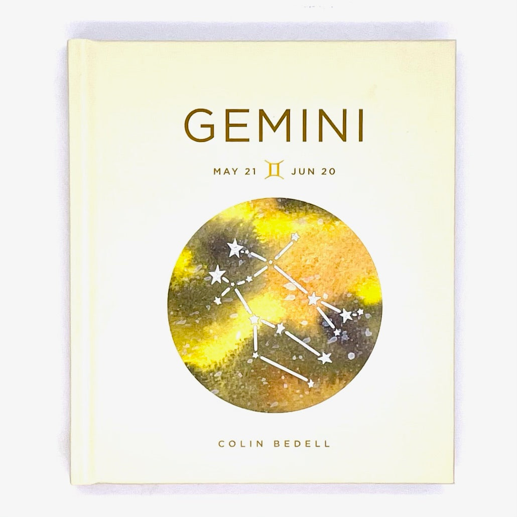 Book cover of Gemini zodiac book.