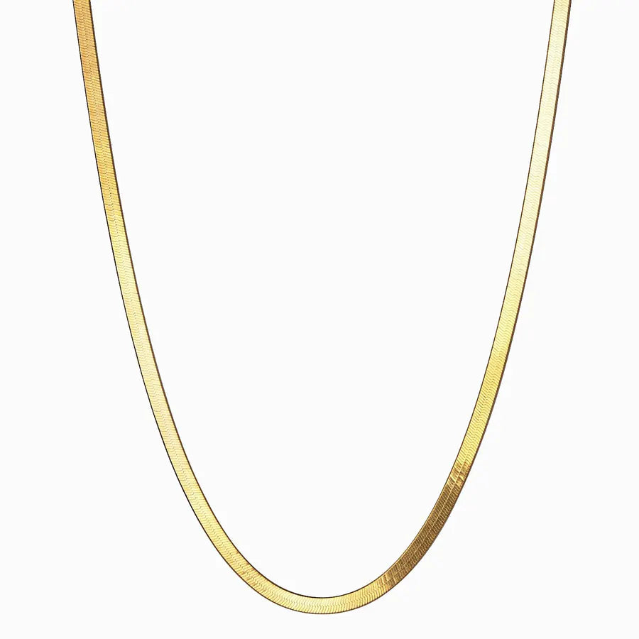 AWE Inspired Herringbone Chain Necklace