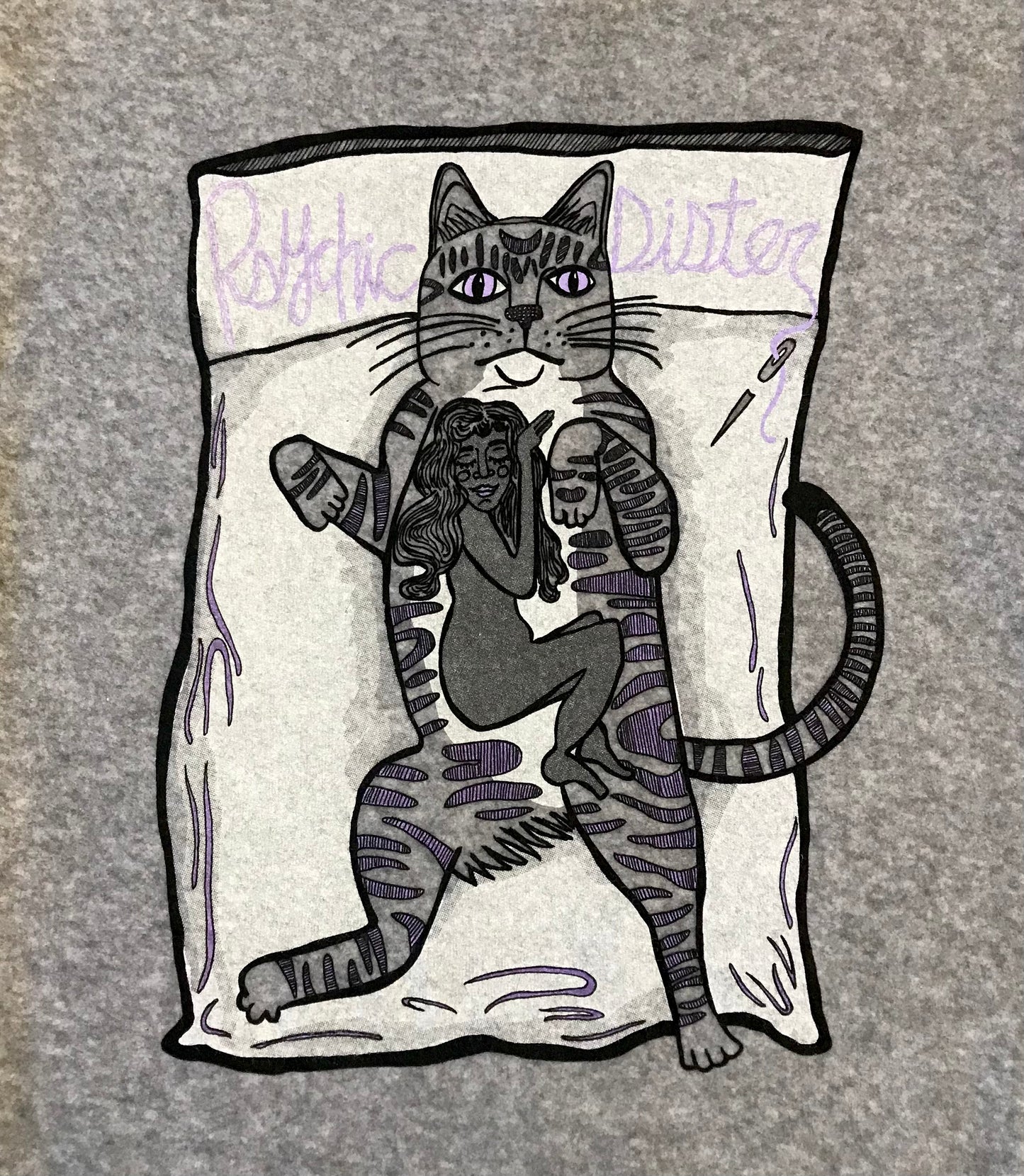 Psychic Sister Cat Cuddle Sweatshirt