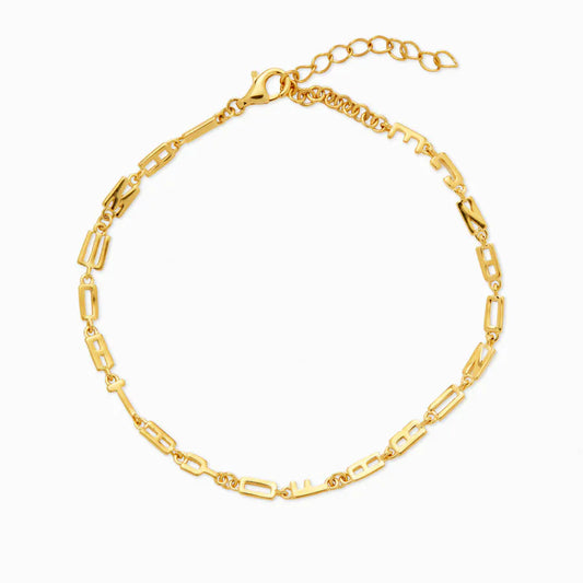 AWE “I AM WORTHY OF ABUNDANCE” Affirmation Bracelet
