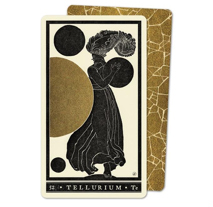 The Tellurium card from the Materia Prima deck.