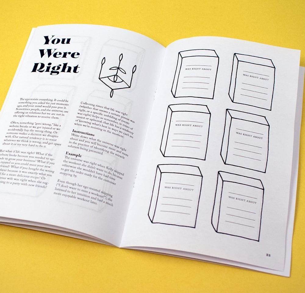 Inside pages of Miracle Collection, 5 ways to remember your power.