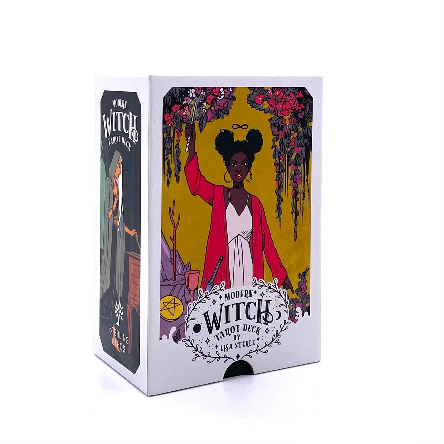Box cover art of the Modern Witch Tarot deck.