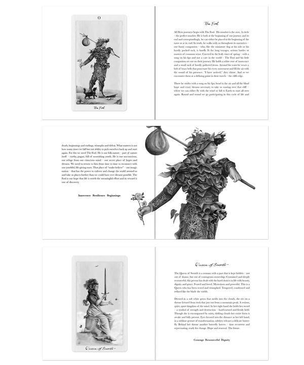 Tarot card descriptions from the Pagan Otherworlds tarot deck booklet.
