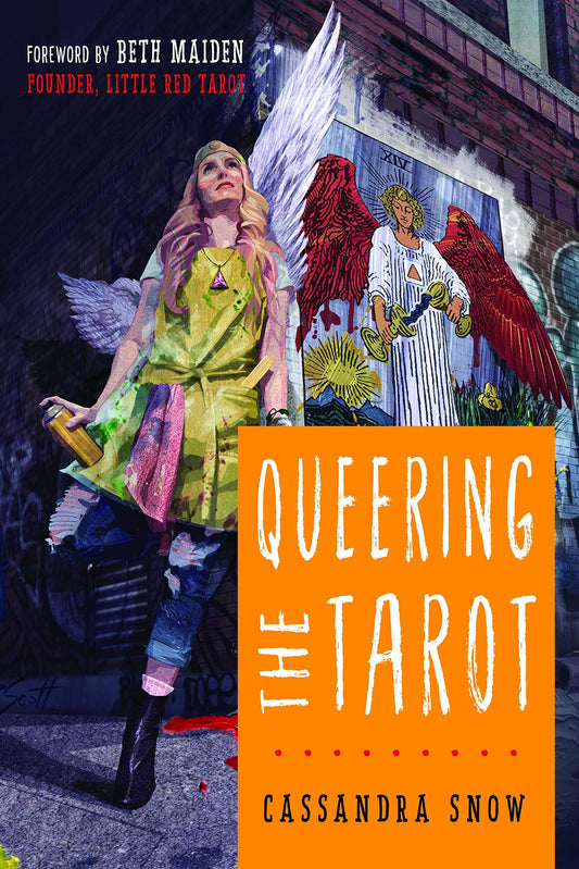 Book cover of Queering the Tarot by Cassandra Snow.