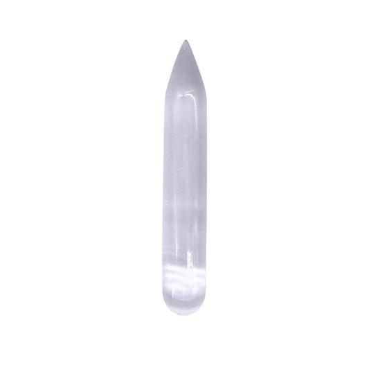 Selenite crystal marker for use in ritual work.