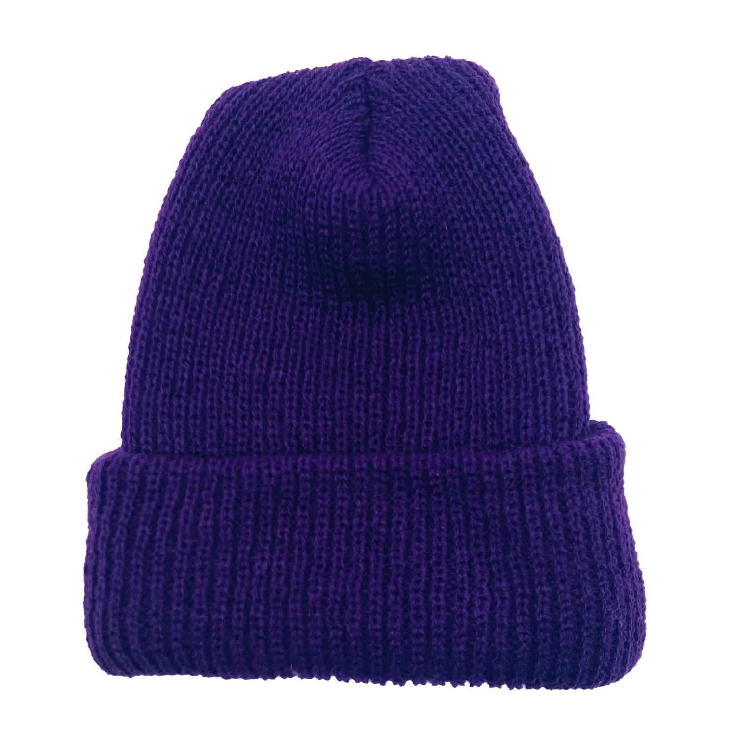 Stocking cap in purple.