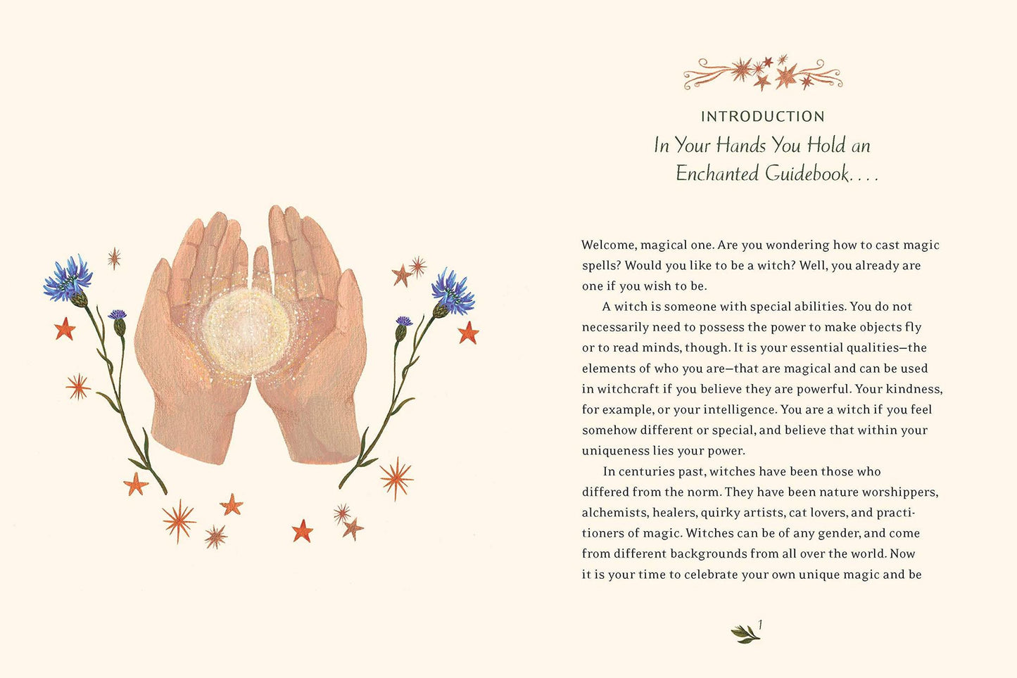 Introduction page from The Little Witch's Book of Spells by Ariel Kusby.