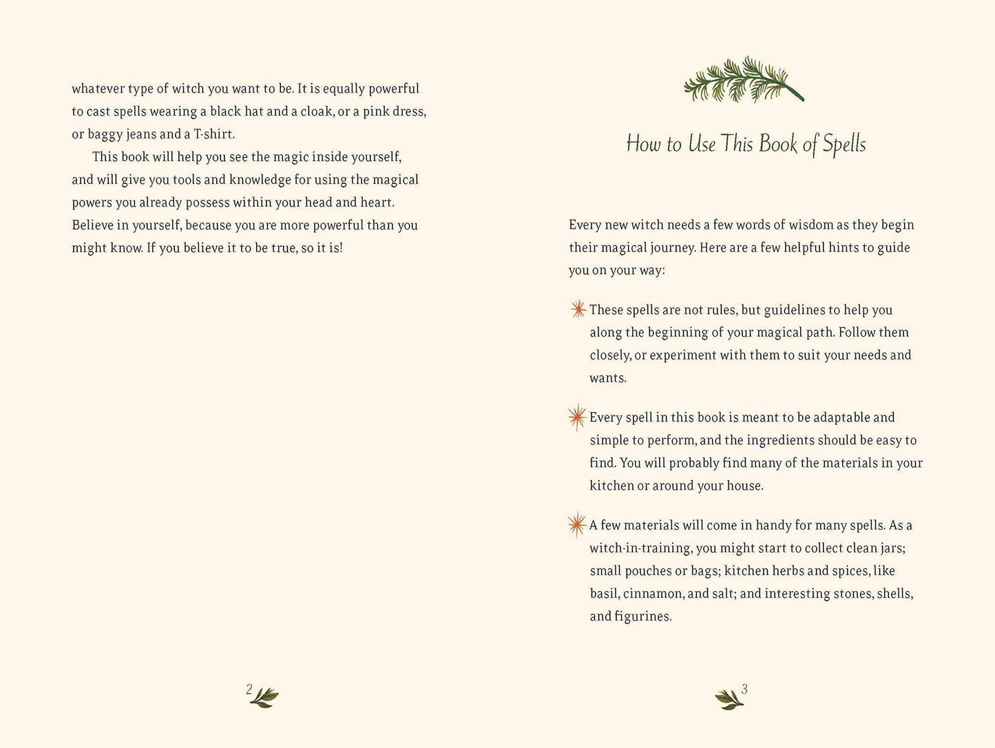 The How To page from The Little Witch's Book of Spells by Ariel Kusby.