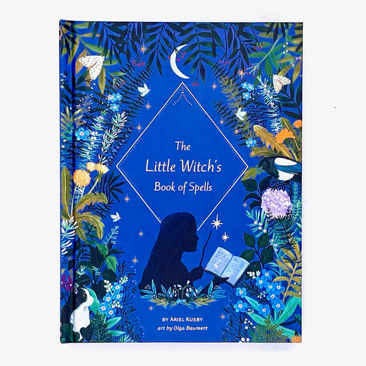 Book cover of The Little Witch's Book of Spells by Ariel Kusby.