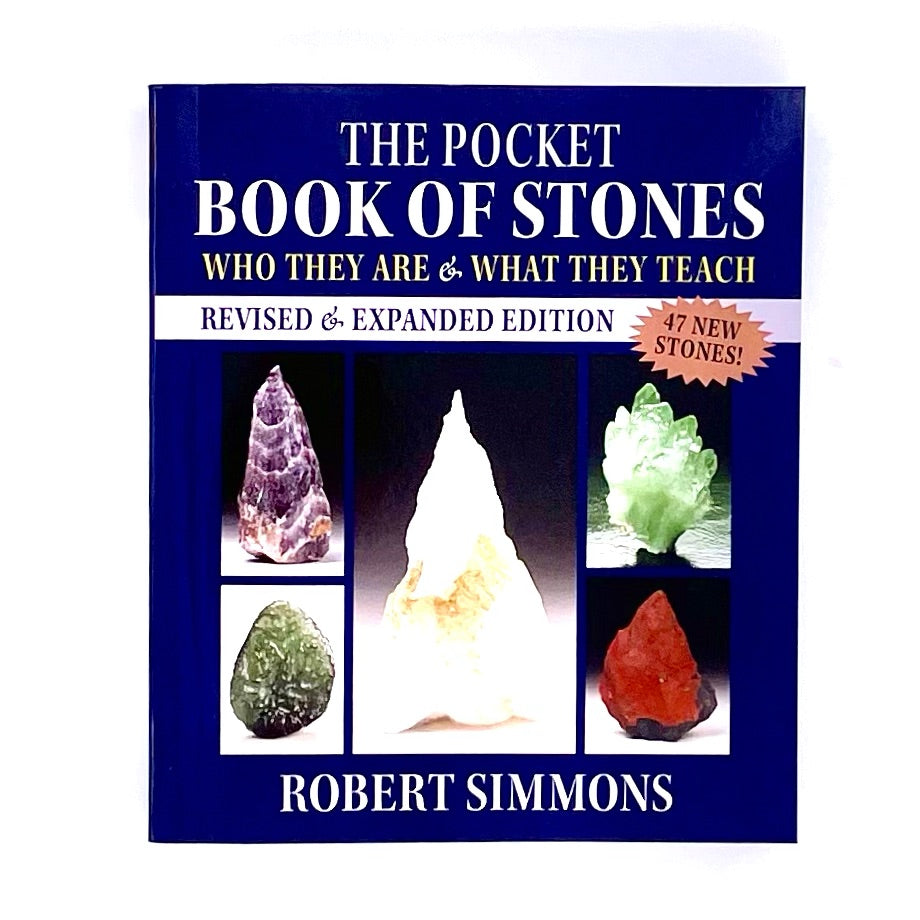 Book cover of The Pocket Book of Stones, who they are and what they teach, by Robert Simmons.