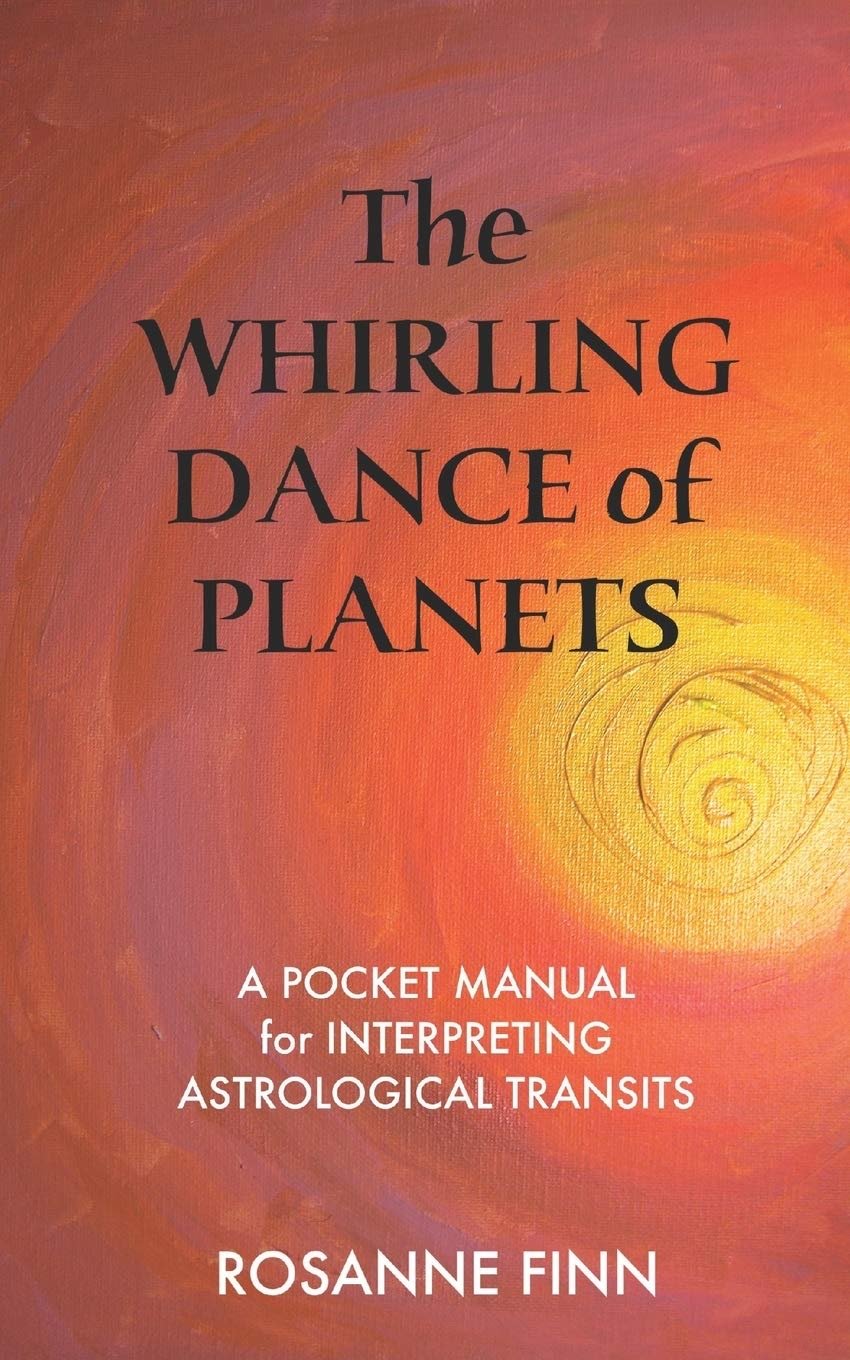 Book cover of The Whirling Dance of Planets by Rosanne Finn.