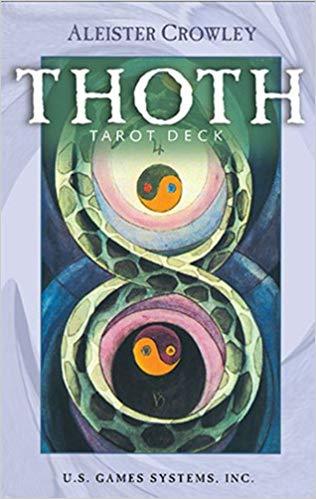 Box cover art for the Thoth Tarot deck.