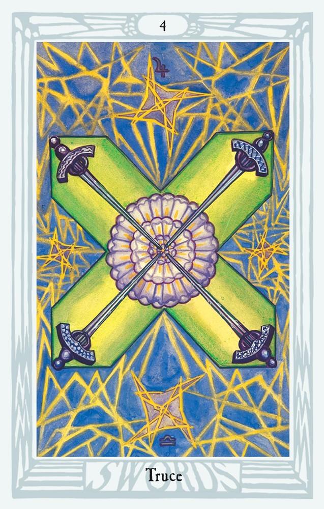 The Truce card from the Thoth Tarot deck.