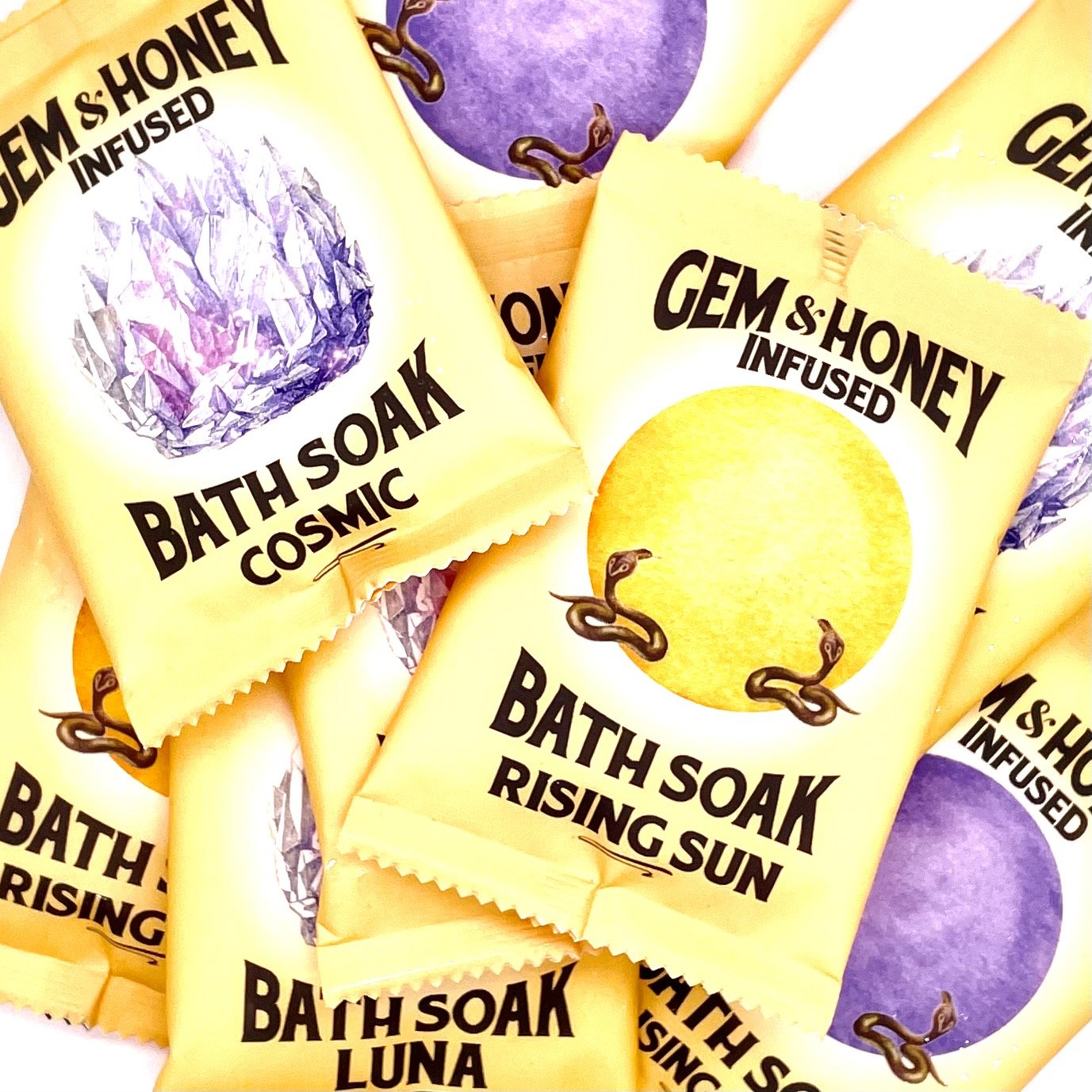 Collection of Wild Yonder bath salts.