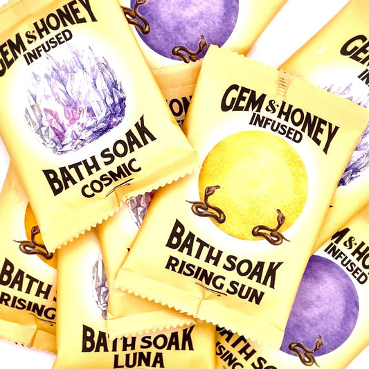 Collection of Wild Yonder bath salts.